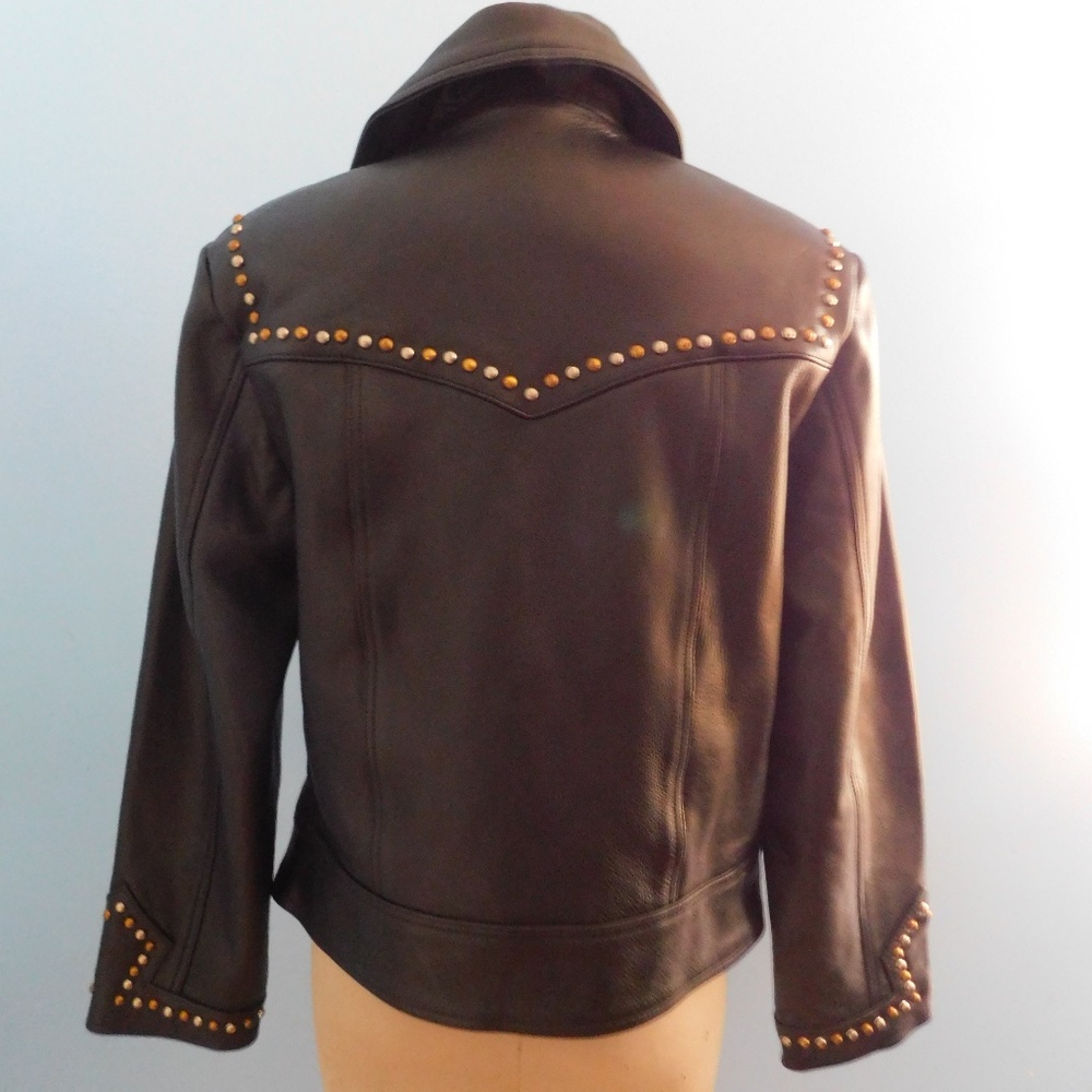 Understated Studded Leather Jacket-60% Off Msrp - image 5